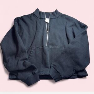 FLAWED Victoria's Secret Pink Dark Gray Zip-Up